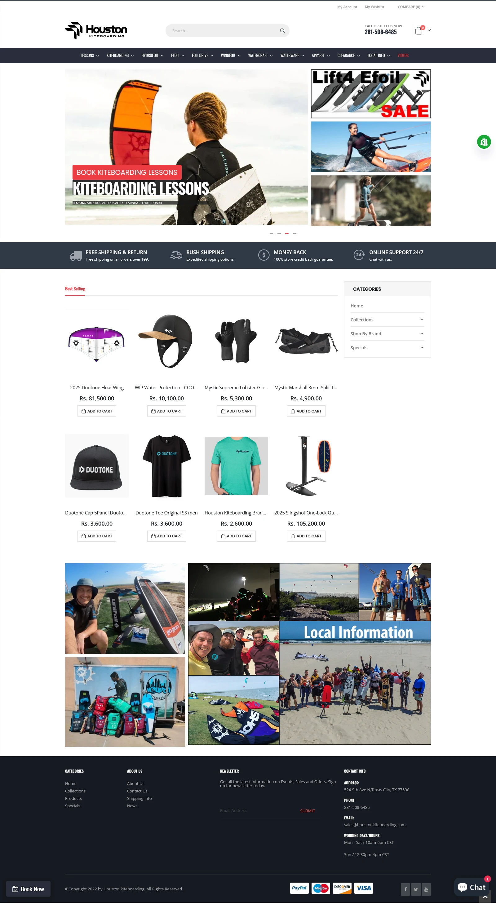 Kiteboarding, Efoil, Surf