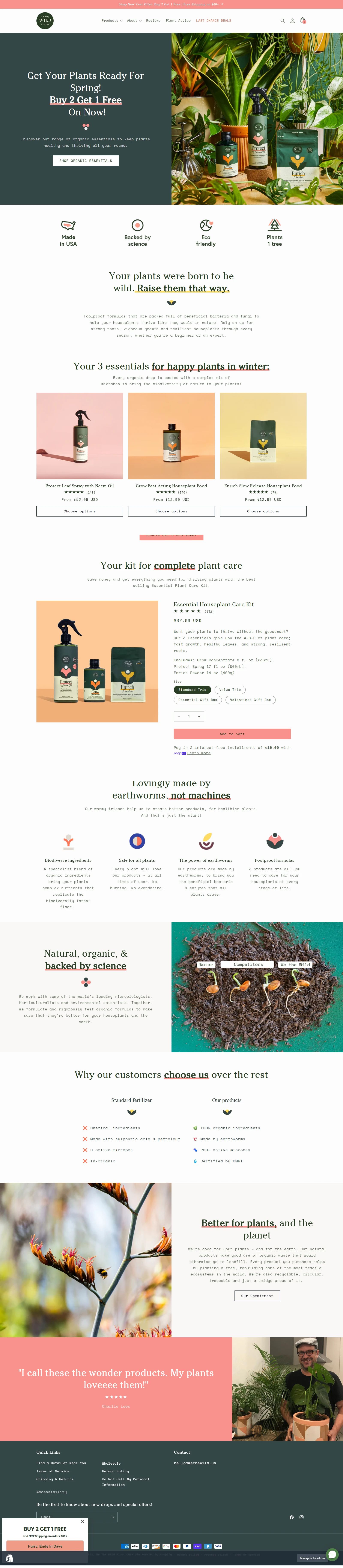We The Wild Shopify store